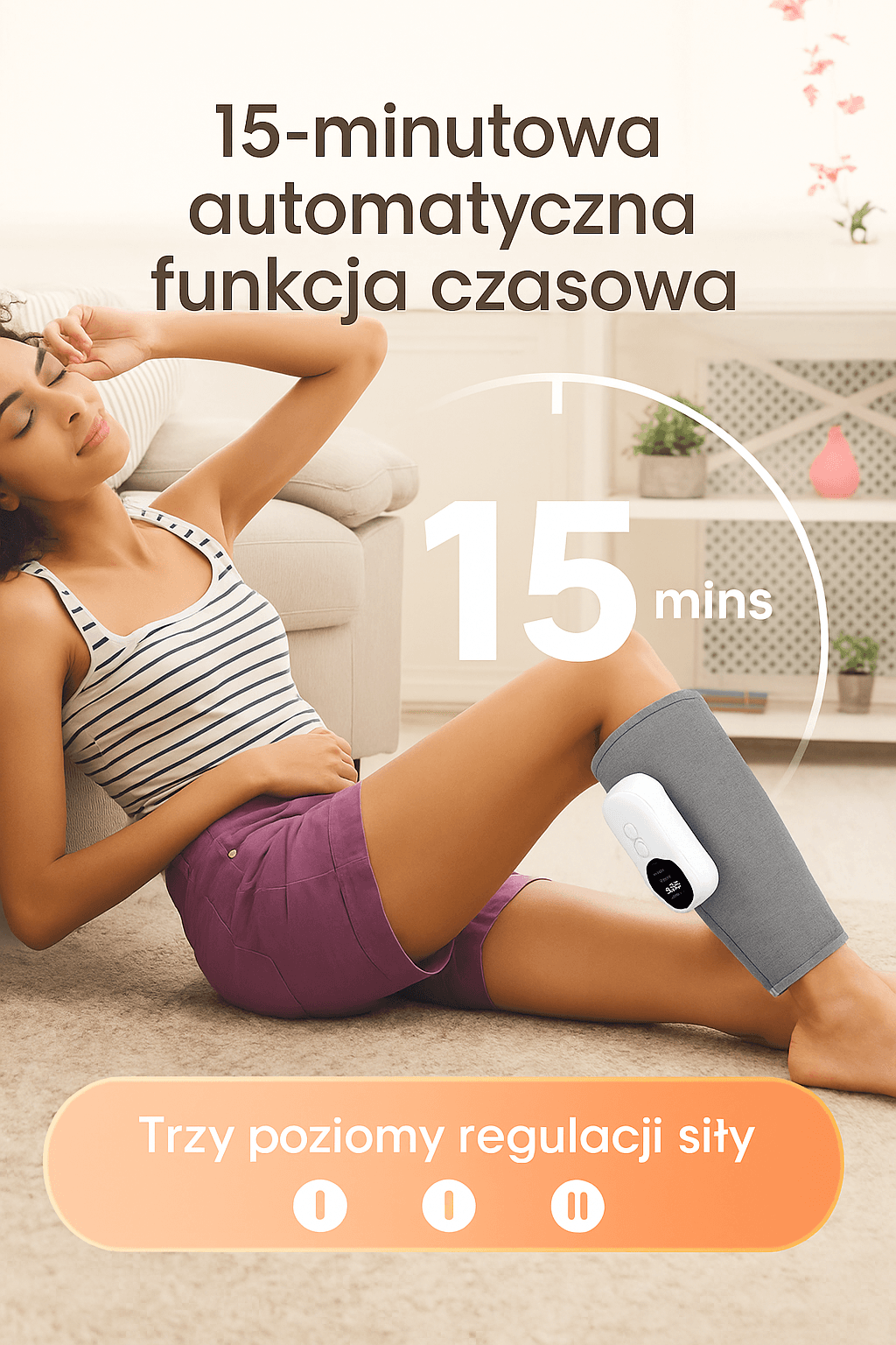 Masażer do Nóg z Funkcją Ogrzewania i Masażu Powietrznego